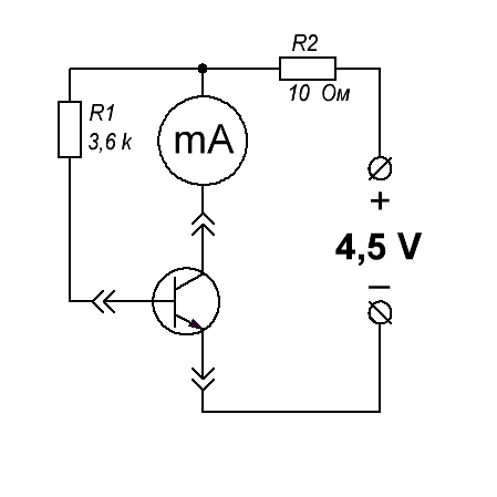 схема для подбора транзисторов