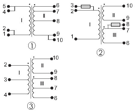 Электрические схемы трансформаторов ТП-126